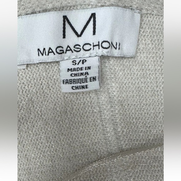 Magaschoni Sweater Sz S Ivory Pullover Stretch Soft Womens Top Holiday Party - Picture 6 of 8